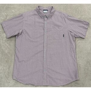 Columbia‎ Button Down Shirt Plaid Check Blue Red Men's Large XL